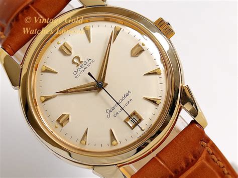 omega seamaster calendar gold|vintage Omega Seamaster price guide.